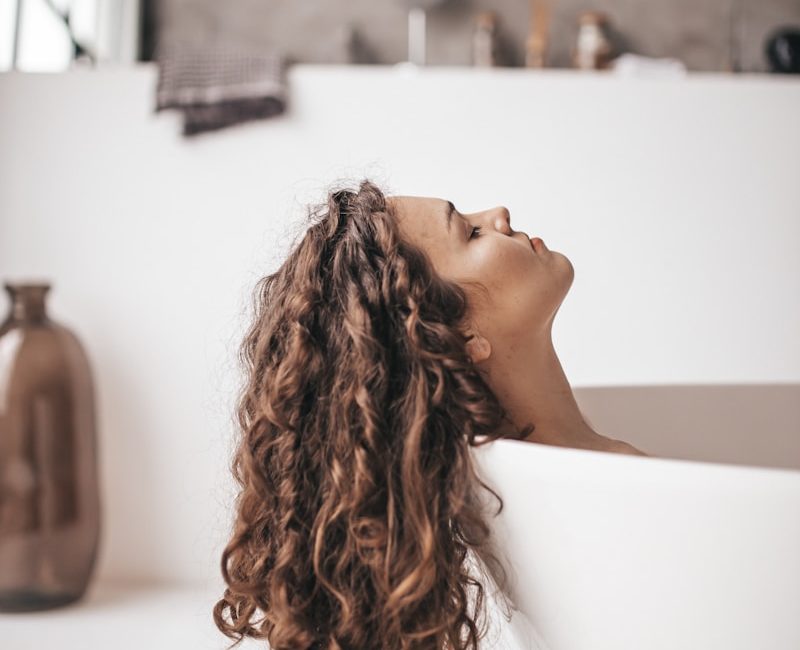 woman in bathtub